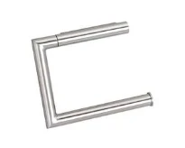 Hewi 162 porte-rouleau mat brossé simple