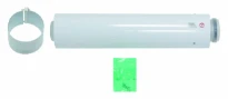 Bulex RGA concentrique PP/acier allonge (longueur 500mm) 60/100 mm