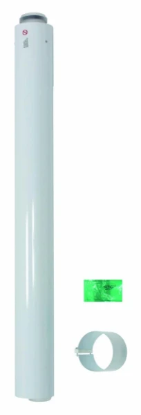 Bulex RGA concentrique PP/acier allonge (longueur 1000mm) 60/100 mm
