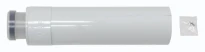 Bulex RGA concentrique PP/acier allonge (longueur 500mm) 80/125 mm