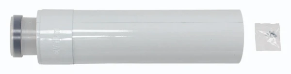 Bulex RGA concentrique PP/acier allonge (longueur 500mm) 80/125 mm