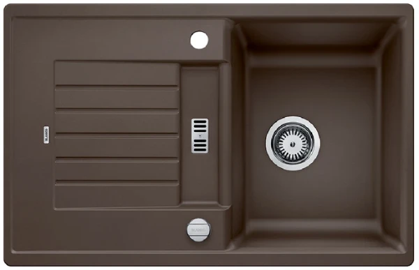 EVIER A ENCASTRER BLANCO ZIA 45 S 860 - 500 o caffe silgranit clean 1 cuve réversible egouttoir-incl.acces.-automatique