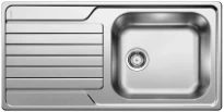 Blanco Dinas évier à encastrer réversible inox incl garniture 18/10 XL 6S 100x50cm