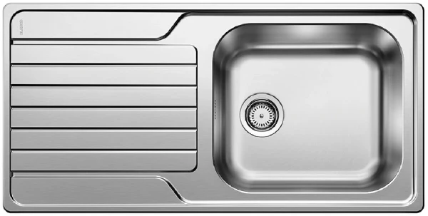 Blanco Dinas inb spoeltafel omkeerb incl garnituur rvs 18/10 XL 6S 100x50cm