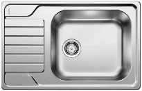 Blanco Dinas inb spoeltafel omkeerb incl garnituur rvs 18/10 XL 6S compact 78x50cm
