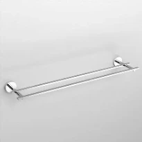 Clou Flat porte-serviettes double 60 - 13,5 o 5  CM chromé