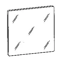Mirover SG standard miroir rectangulaire 5 mm - 500 x 400 mm