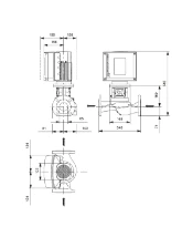 Grundfos In-line pompe TPE3 65-180 S-A-F-A-BQQE-HDC