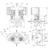 Grundfos In-line pompe TPE3 D 80-150 S-A-F-A-BQQE-HWB
