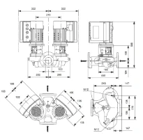 Grundfos In-line pompe TPE3 D 100-40 S-A-F-A-BQQE-CYA