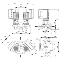 Grundfos In-line pompe TPE3 D 65-120 S-A-F-A-BQQE-FWB