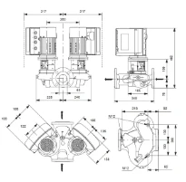 Grundfos In-line pompe TPE3 D 65-180 S-A-F-A-BQQE-HWC