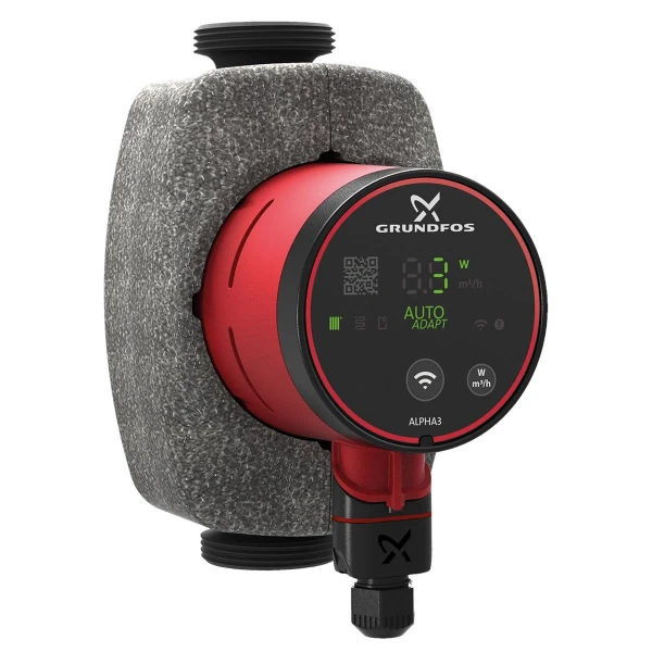 Grundfos Alpha 3 circulateur 25-60 - 1x230V - label A - 180 mm - auto-adapt - avec coque d'isolation