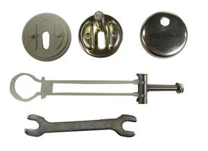 CHARNIERE PRESSALIT UNI inox a/fixation de bascul par paire - pour siege calmo-delight