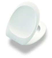 Pressalit Dania Rehab verhoogd siège des toilettes (+10 cm) - blanc - met spatscherm