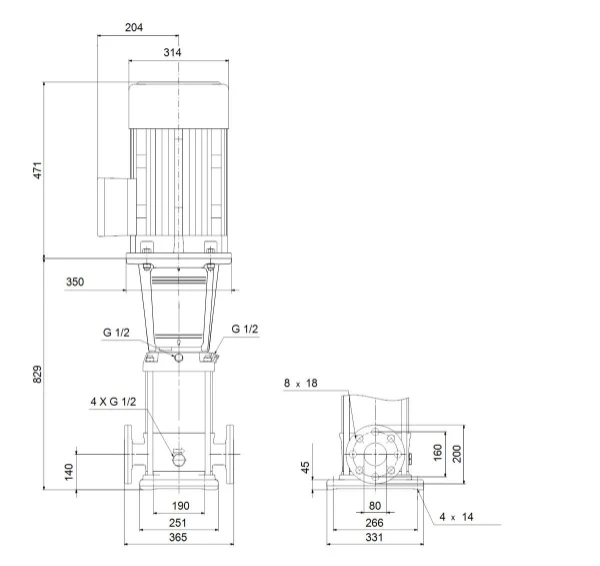 GRUNDFOS CRN45-3 A-F-A-E-HQQE 3x400/690 50 HZ