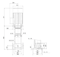 GRUNDFOS CRN45-4-2 A-F-A-E-HQQE 3x400/690 50 HZ