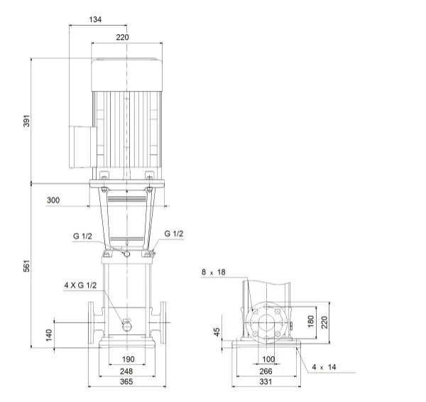 GRUNDFOS CR64-1 A-F-A-E-HQQE 3x400D 50 HZ