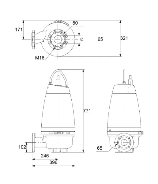 GRUNDFOS SEV.65.65.22.2.50D