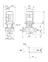 Grundfos In-line pompe TP 100-360/2 A-F-A-BQQE-PW1