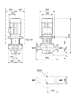 Grundfos In-line pompe TP 100-110/4 A-F-A-BQQE-JW3