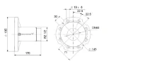 GRUNDFOS Adapter R2½ DN 65 PN16/40, EN 1.4308