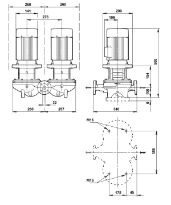 Grundfos In-line pompe TPD 32-200/2 A-F-A-BQQE-GW1