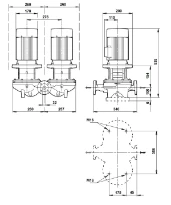 Grundfos In-line pompe TPD 32-250/2 A-F-A-BQQE-HW1