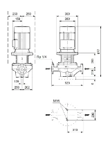 Grundfos In-line pompe TP 125-130/4 A-F-A-BQQE-LW3