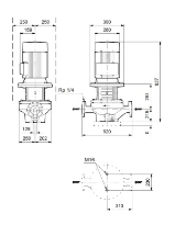 Grundfos In-line pompe TP 125-160/4 A-F-A-BQQE-MW3