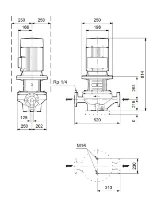 Grundfos In-line pompe TP 125-60/6 A-F-A-BQQE-HW5