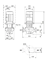 Grundfos In-line pompe TP 150-220/4 A-F-A-BQQE-PW3