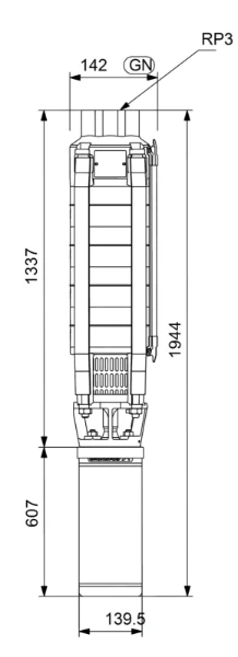 GRUNDFOS SP30-11 Rp3 6"3X380-415/50 9.2kW