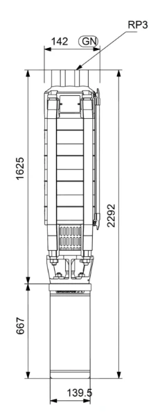 GRUNDFOS SP30-14 Rp3 6"3X380-415/50 13kW