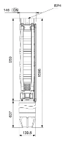 GRUNDFOS SP60- 6 Rp4 6"3X380-415/50 11kW
