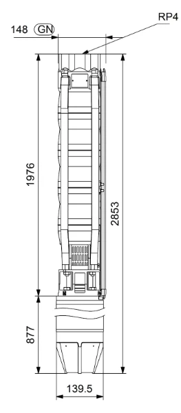 GRUNDFOS SP60-15 Rp4 6"3X380-415/50 26kW