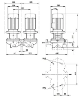 Grundfos In-line pompe TPD 32-580/2 A-F-A-BQQE-LW1