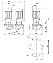 Grundfos In-line pompe TPD 40-100/4 A-F-A-BQQE-EW3