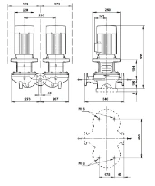 Grundfos In-line pompe TPD 40-360/2 A-F-A-BQQE-KW1