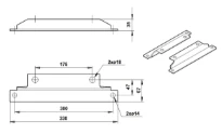 GRUNDFOS KIT, Base plate TPD/TPED large