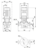 Grundfos In-line pompe TP 65-90/4 A-F-A-BQQE-FW3
