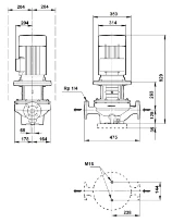 Grundfos In-line pompe TP 65-720/2 A-F-A-BQQE-QW1