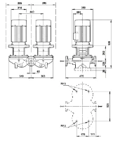 Grundfos In-line pompe TPD 65-720/2 A-F-A-BQQE-QW1
