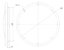 GRUNDFOS Set, Blind flange D226
