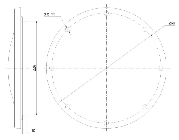 GRUNDFOS Set, Blind flange D226