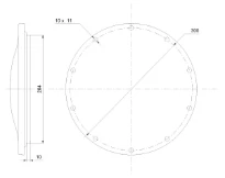 GRUNDFOS Set, Blind flange D264