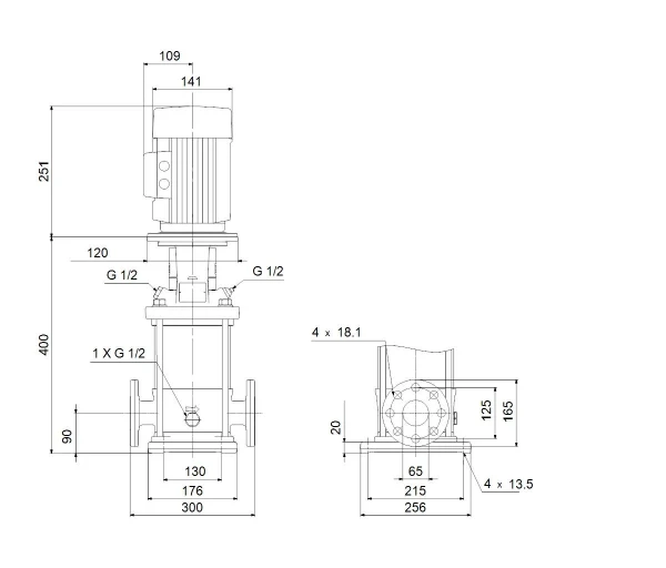 GRUNDFOS CR20-1 A-F-A-E-HQQE 3x230/400 50 HZ