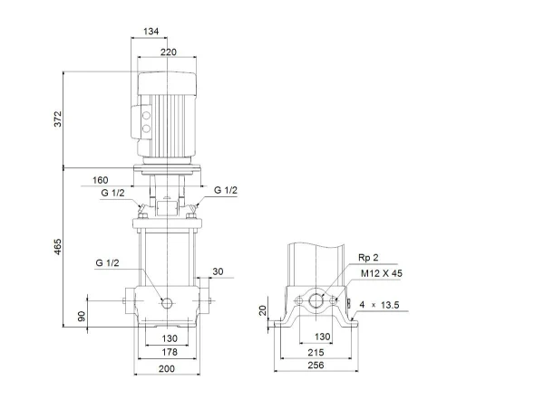 GRUNDFOS CR20-3 A-A-A-E-HQQE 3x400D 50 HZ