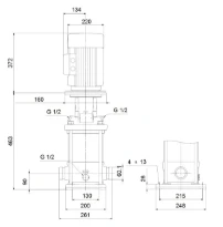 GRUNDFOS CRI20-3 A-P-A-E-HQQE 3x400D 50 HZ