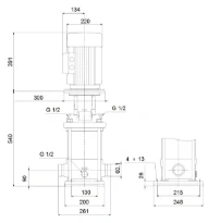 GRUNDFOS CRI20-4 A-P-A-E-HQQE 3x400D 50 HZ